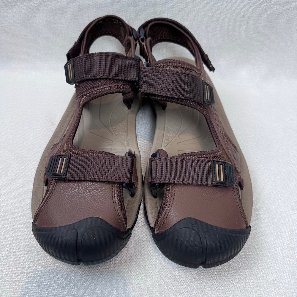 Sport Men Brown Sandal Adjustable Comfortable and Support Hiking Shoe US 12